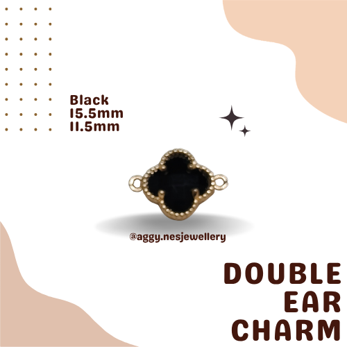 14k Gold Double Ear Charm - 9