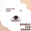 14k Gold Double Ear Charm - 10