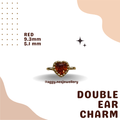 14k Gold Double Ear Charm - 11