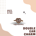 14k Gold Double Ear Charm - 13