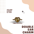 14k Gold Double Ear Charm - 14