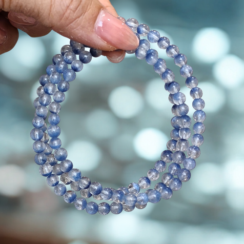 Dumortierite Rounds 4mm (Half Wealth Pot)