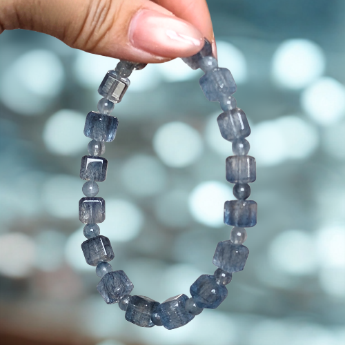 Blue Rabbit Hair Cubes