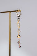 Forsia Keychain - Garnet, Meteorite & Citrine Crystal