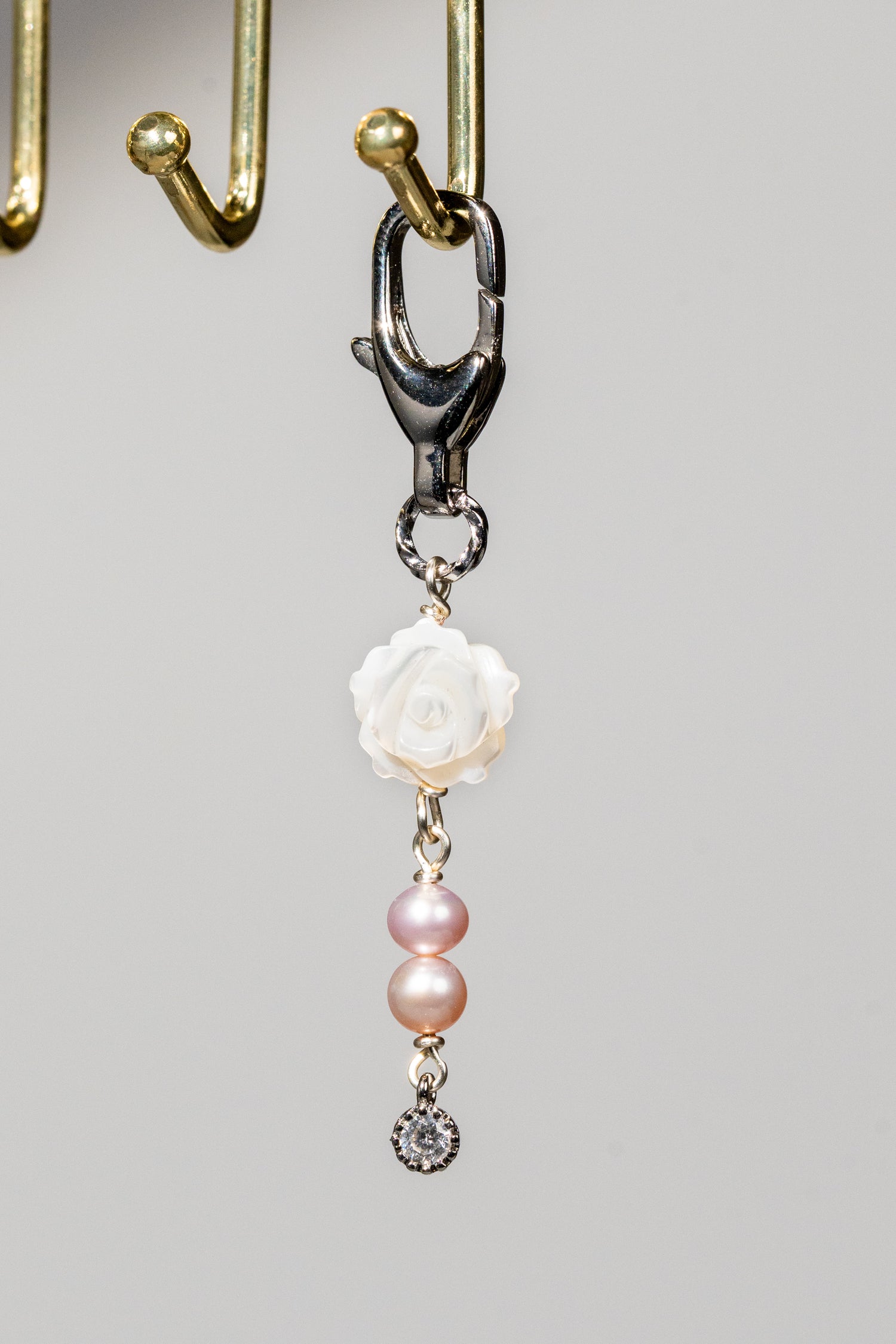 [Perlae Collection] Rosielle - Pearls Handphone Keychain
