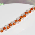 Neko Series Sunstone x Madagascar Moonstone Crystal Bracelet 3-in-1 Mechanism White Gold