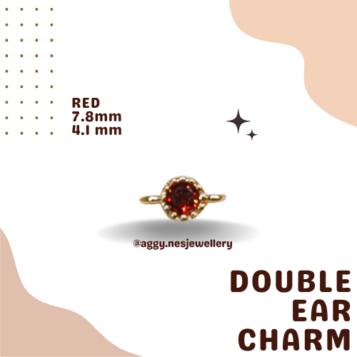 14k Gold Double Ear Charm - 20