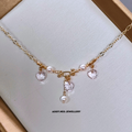 Luna Grace (lavender Moon Quartz & Pearl) Necklace