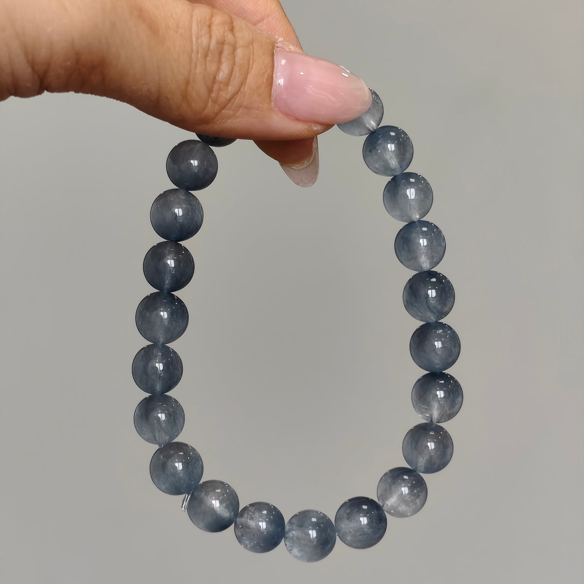 Blue Rabbit Hair 8mm