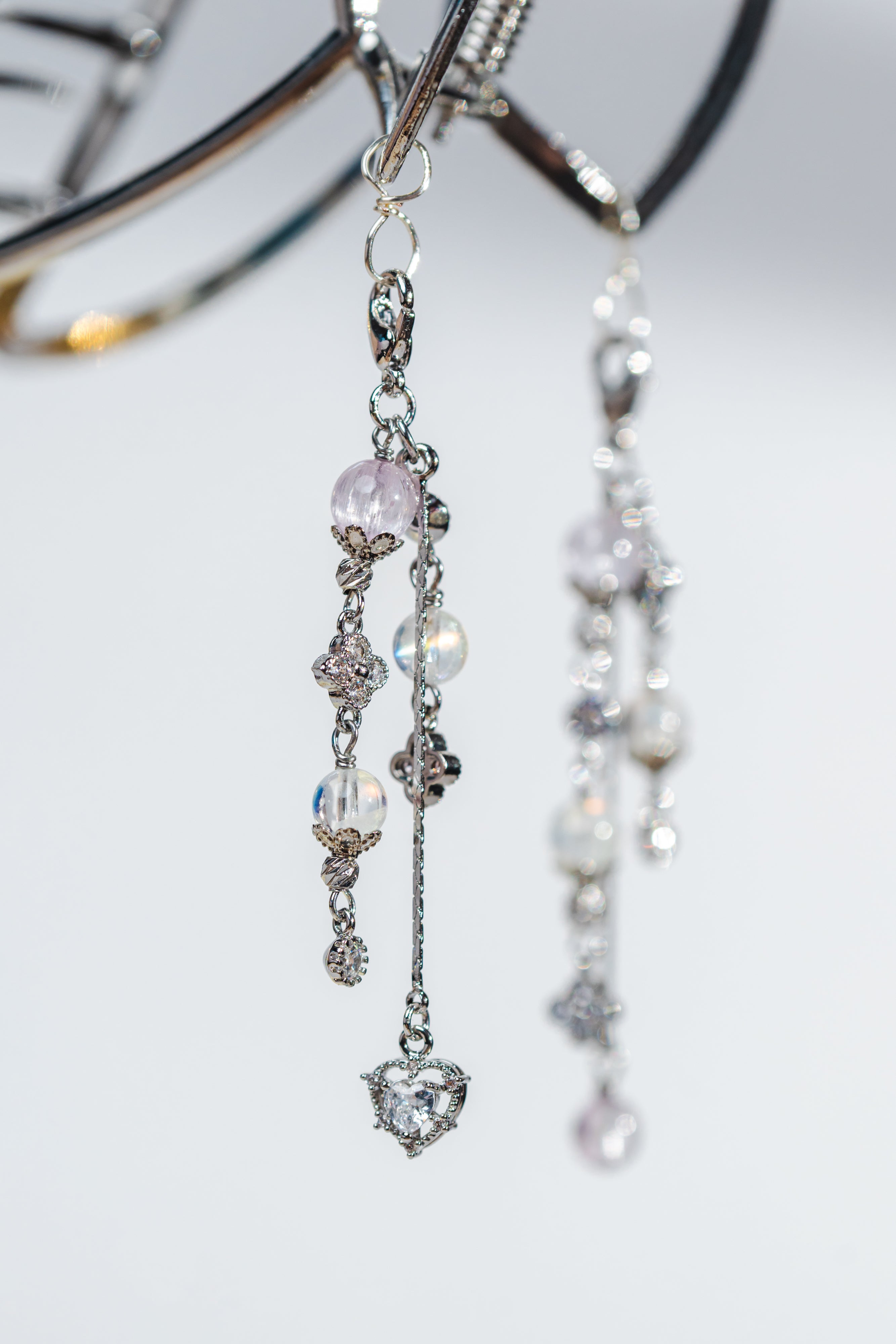 Awaken Hairclip - Madagascar Moonstone & Kunzite