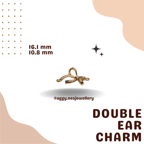 14k Gold Double Ear Charm - 38