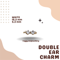 14k Gold Double Ear Charm - 43