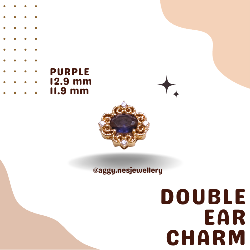 14k Gold Double Ear Charm - 49