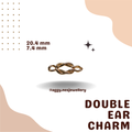 14k Gold Double Ear Charm - 56