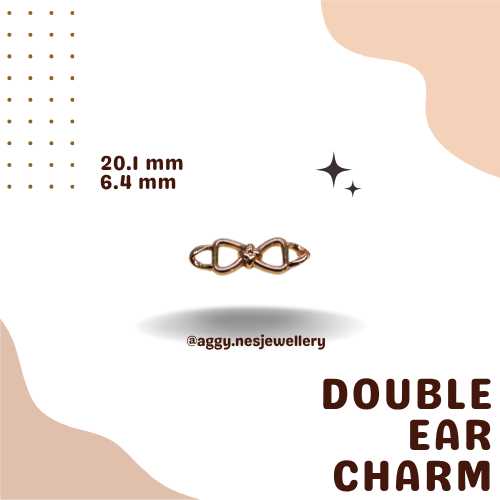 14k Gold Double Ear Charm - 58