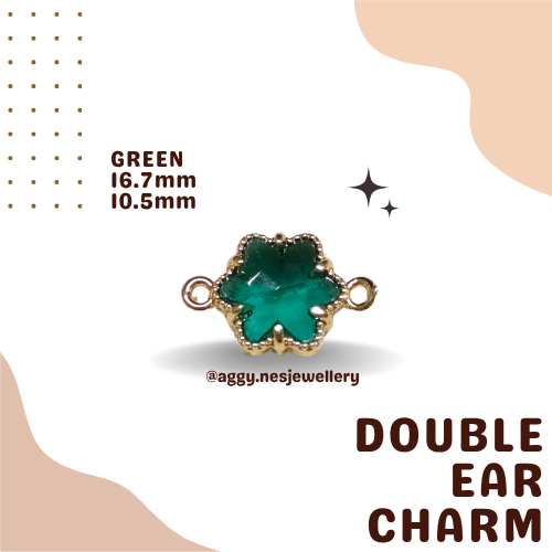 14k Gold Double Ear Charm - 4