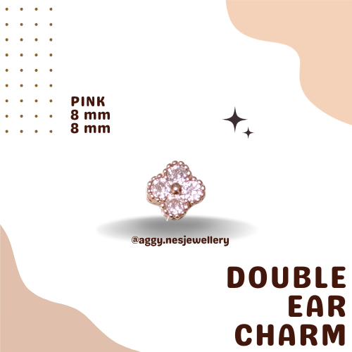 14k Gold Double Ear Charm - GDC60