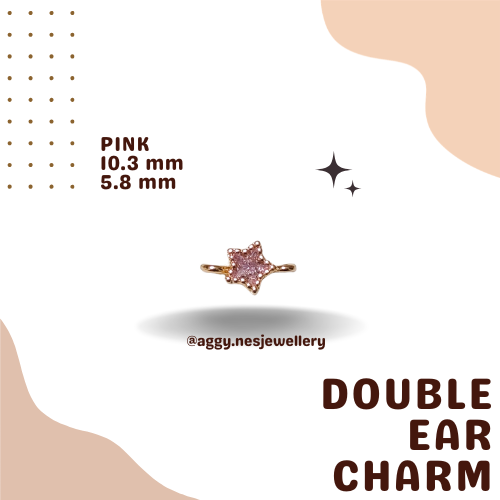 14k Gold Double Ear Charm - GDC65