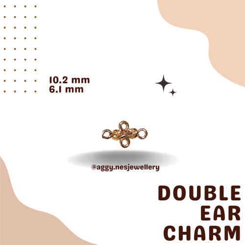 14k Gold Double Ear Charm - GDC66