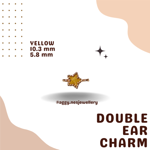 14k Gold Double Ear Charm - GDC67