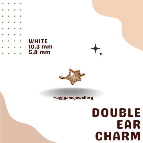 14k Gold Double Ear Charm - GDC69