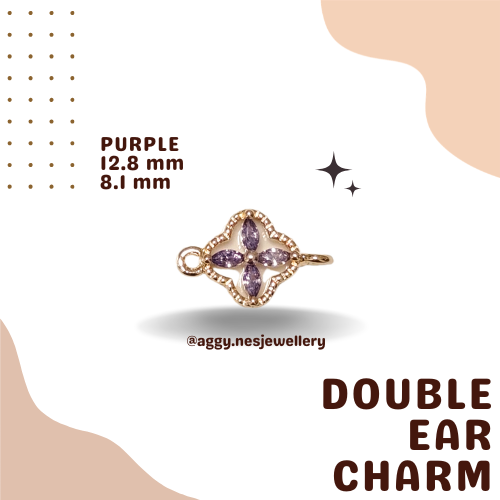 14k Gold Double Ear Charm - GDC70