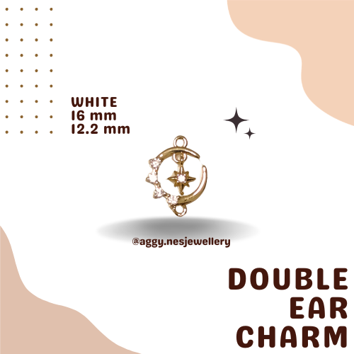 14k Gold Double Ear Charm - GDC72