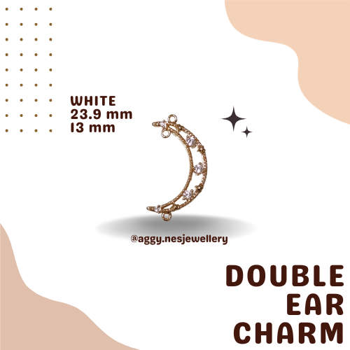 14k Gold Double Ear Charm - GDC73
