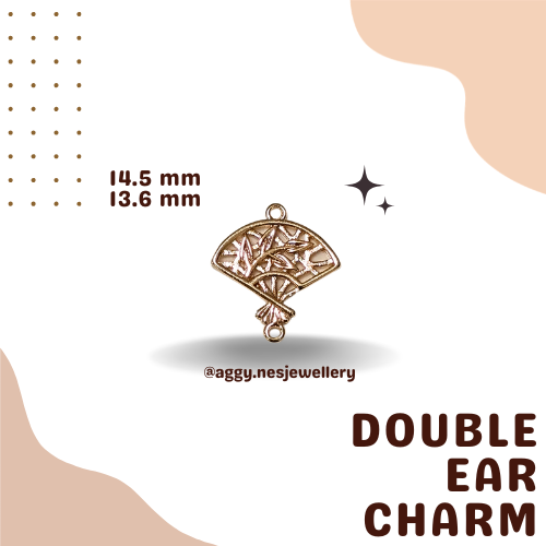 14k Gold Double Ear Charm - GDC75