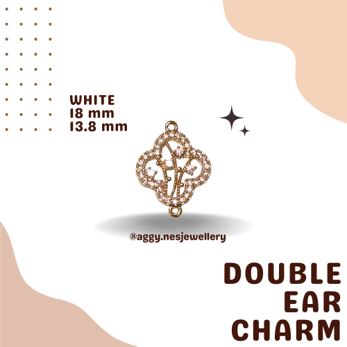14k Gold Double Ear Charm - GDC77