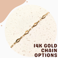 14k Gold Chain Options - GC7