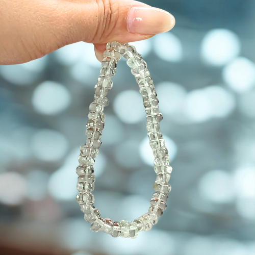 Green quartz Abacus 7mm