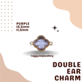 14k Gold Double Ear Charm - 8