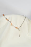 Unfurl Necklace - Peach Moonstone & Kunzite