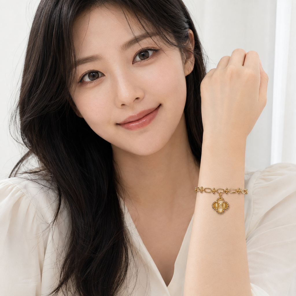 Citrine - CL. OVER Series Bracelet 3-in-1 Mechanism 14K Gold