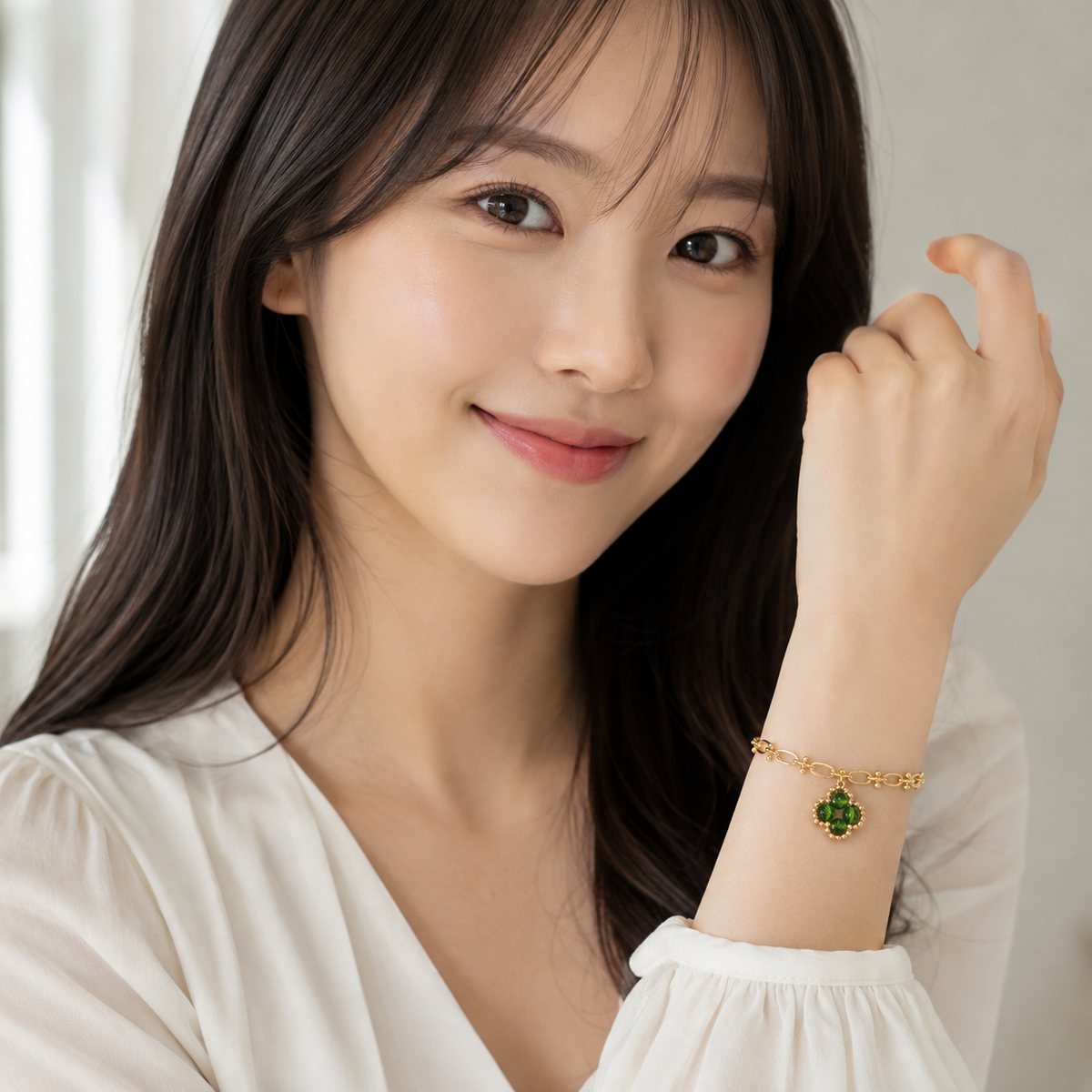 Diopside - CL. OVER Series Bracelet 3-in-1 Mechanism 14K Gold