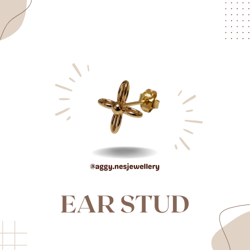 14k Gold Ear Stud - GES12