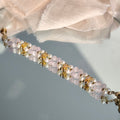 Kunzite x Pearls - Hana Series Bracelet 3-in-1 Mechanism 14K Gold