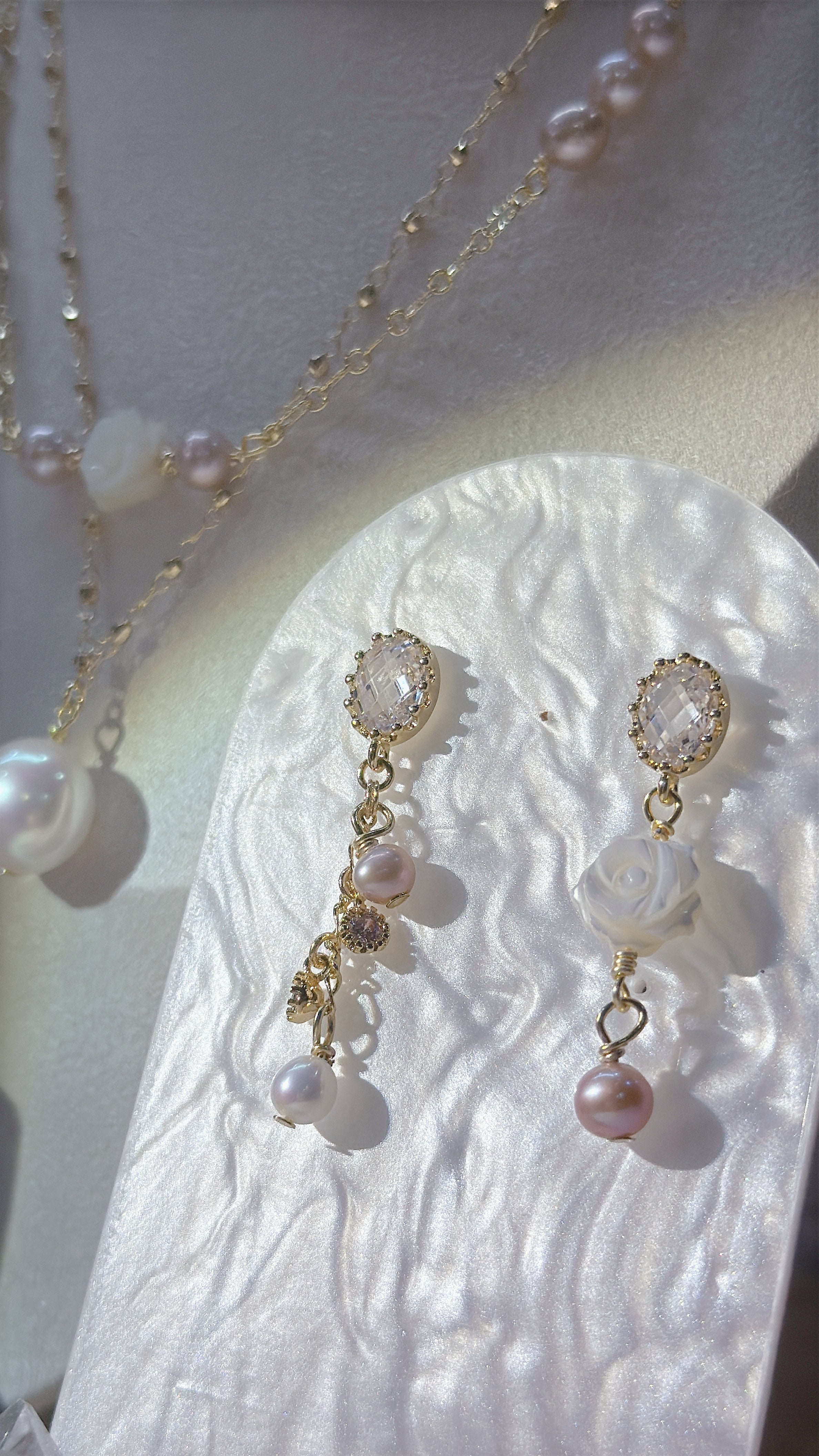 Pearl Rosaria Set