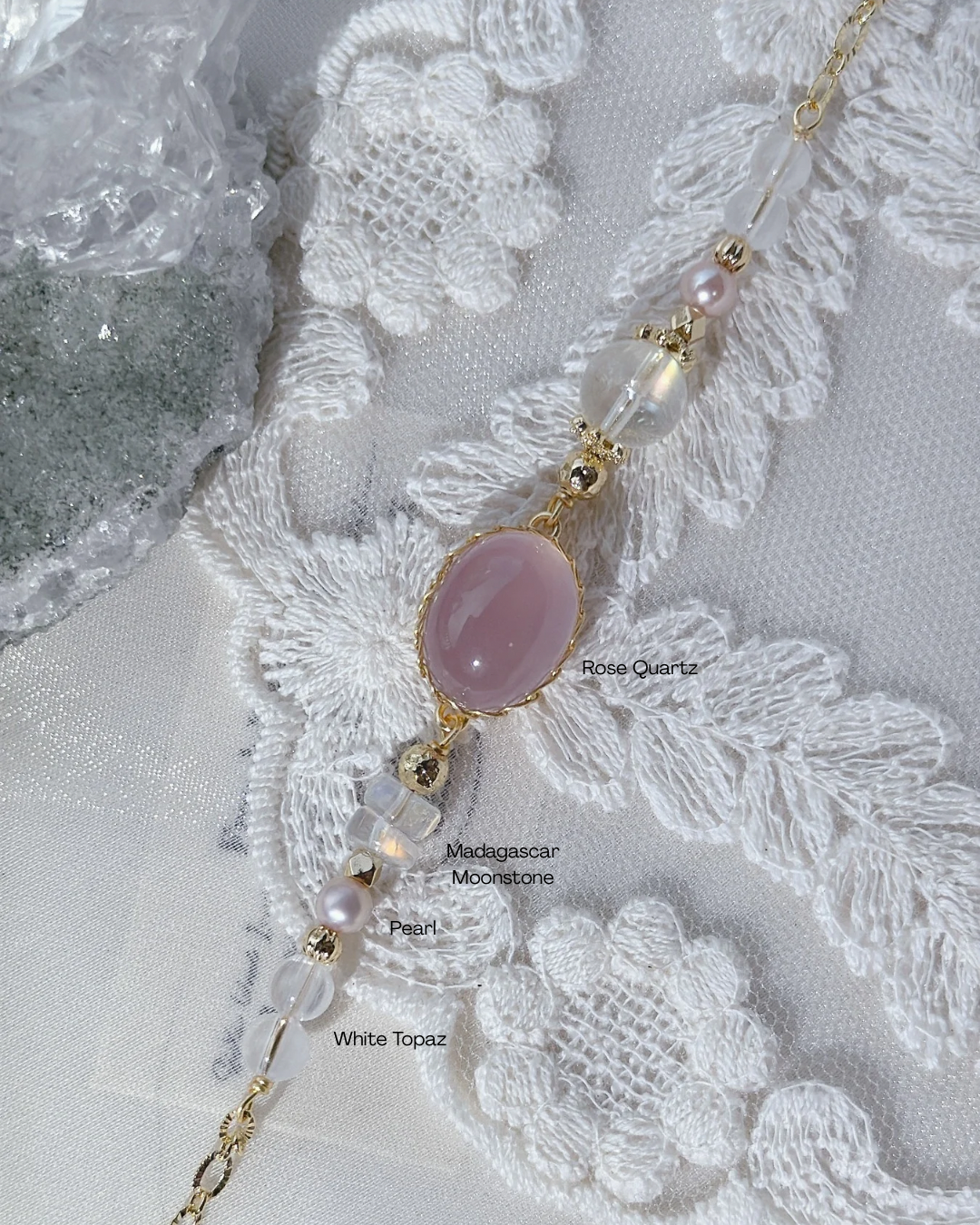 [14 May Launch] Rose Quartz Madagascar Moonstone