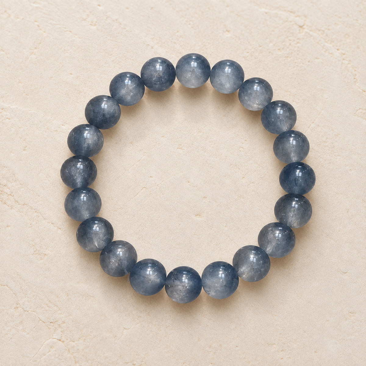 Blue Rabbit Hair 8mm