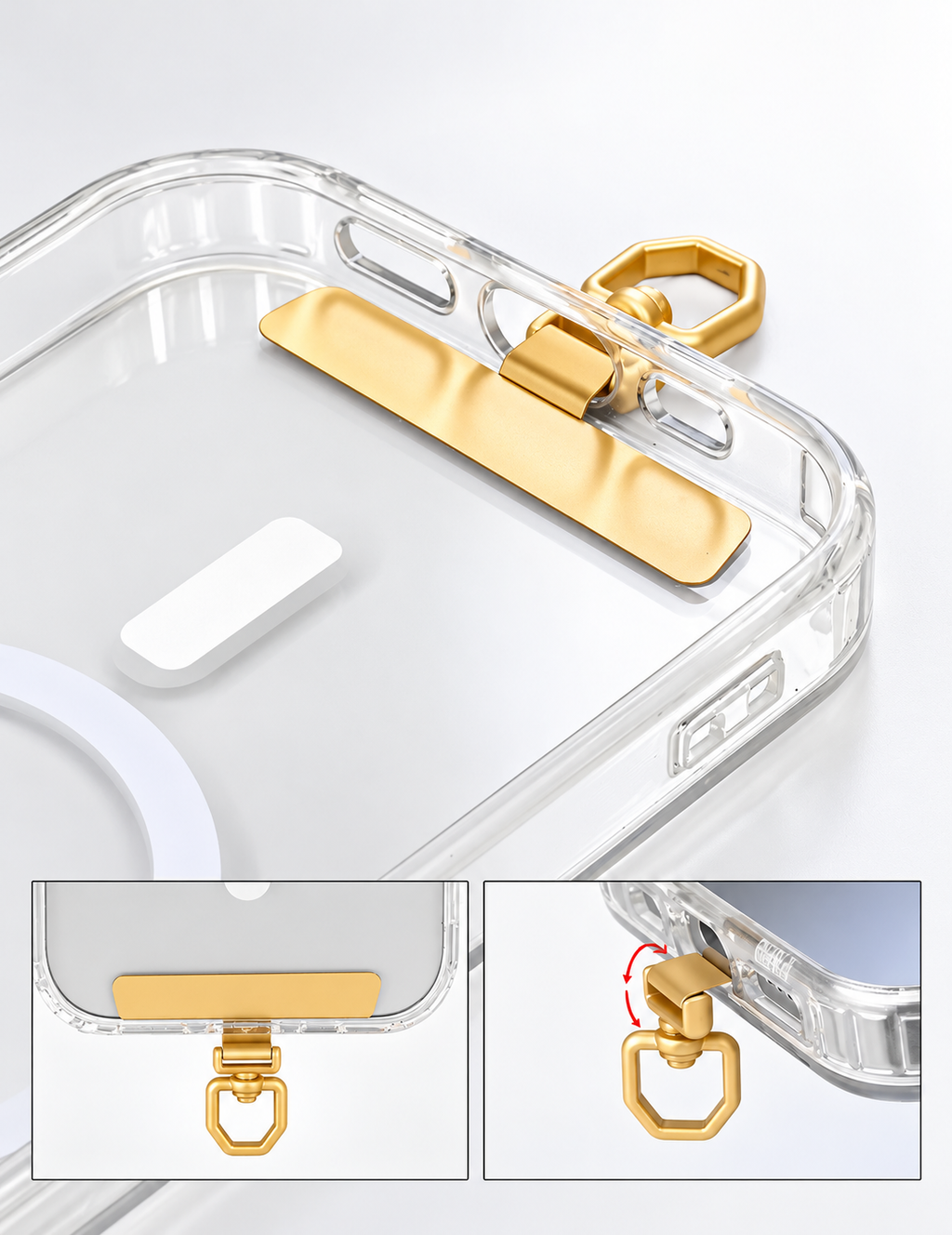 360° Rotating Phone Lanyard Connector