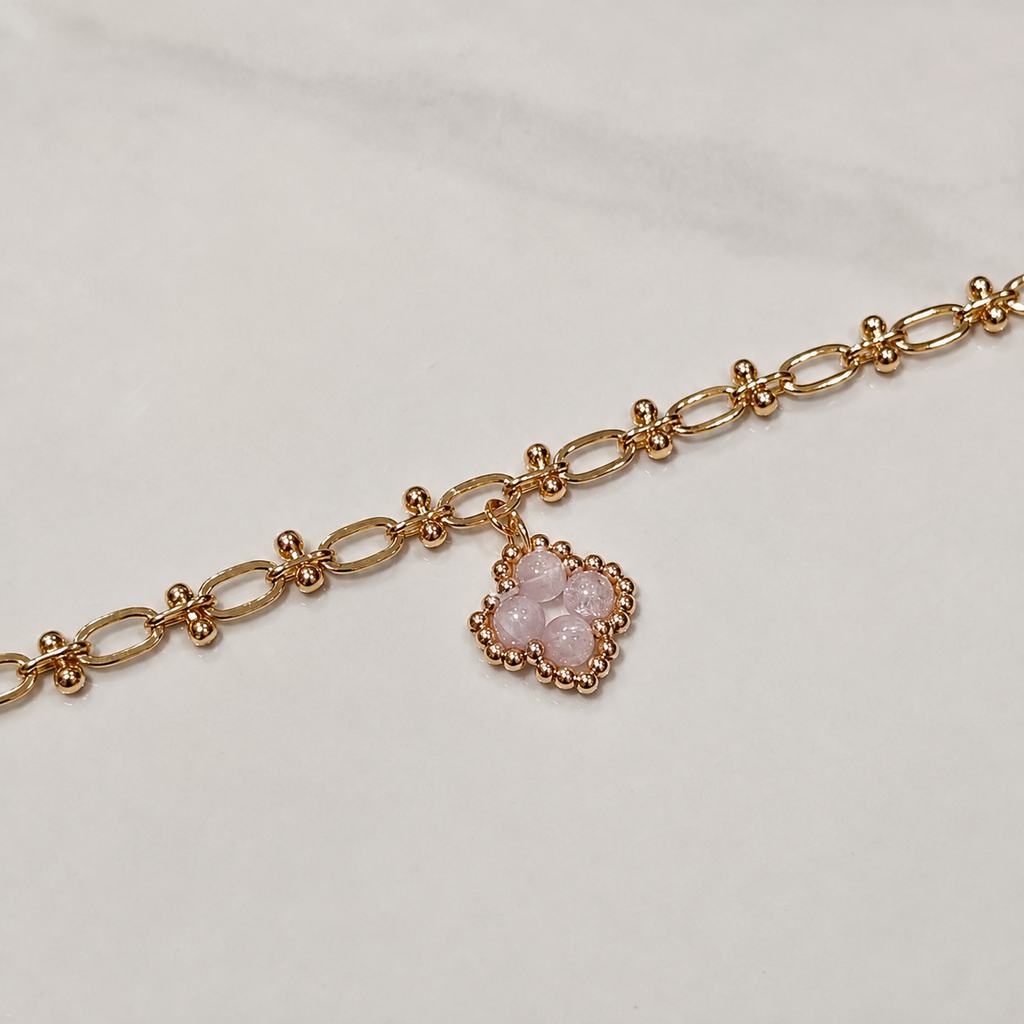 Kunzite - CL. OVER Series Bracelet 3-in-1 Mechanism 14K Gold
