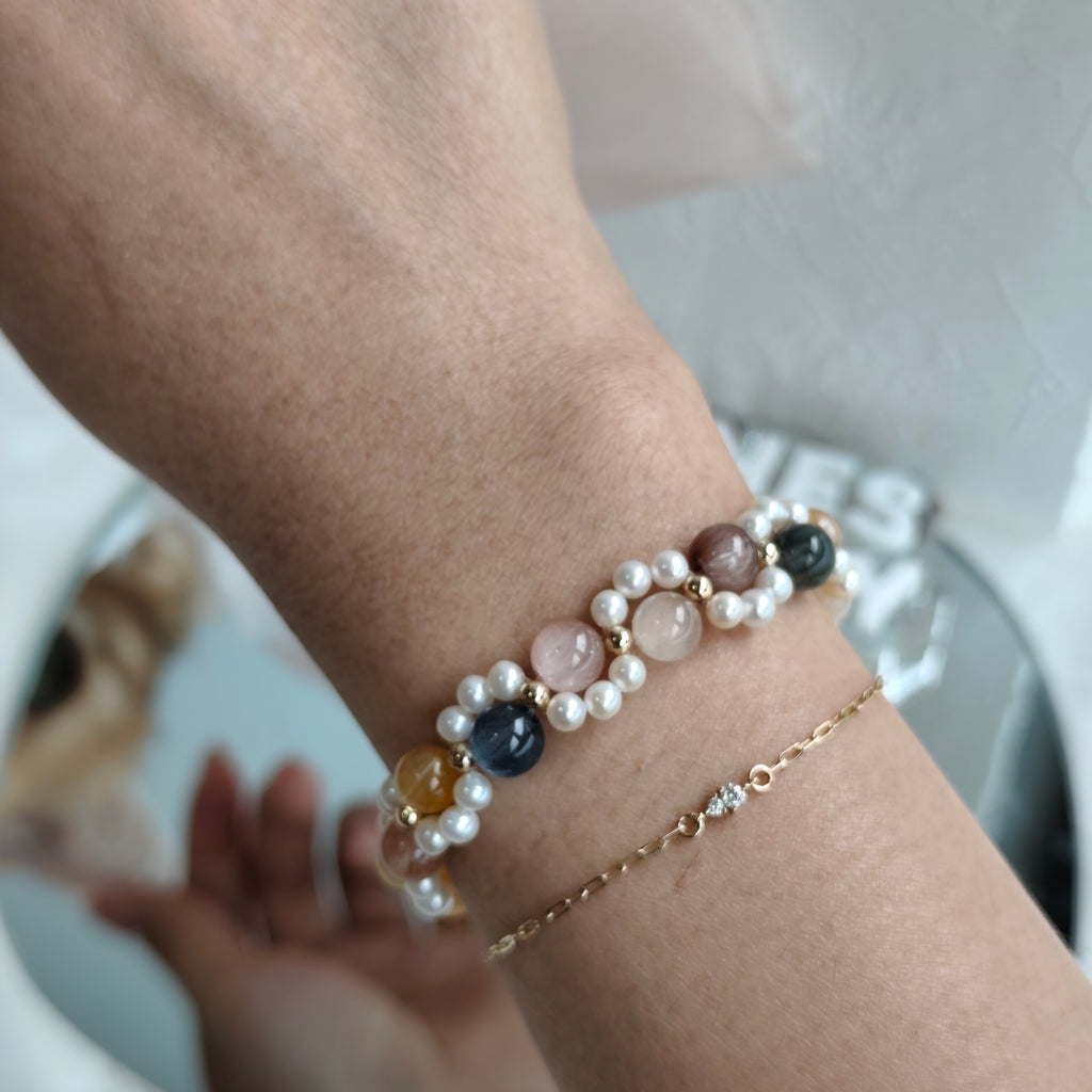 (2.0) Neko Series Rabbit Hair Bracelet 3-in-1 Mechanism 14K Gold