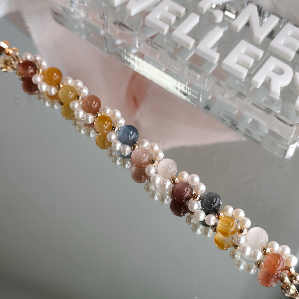 (2.0) Neko Series Rabbit Hair Bracelet 3-in-1 Mechanism 14K Gold