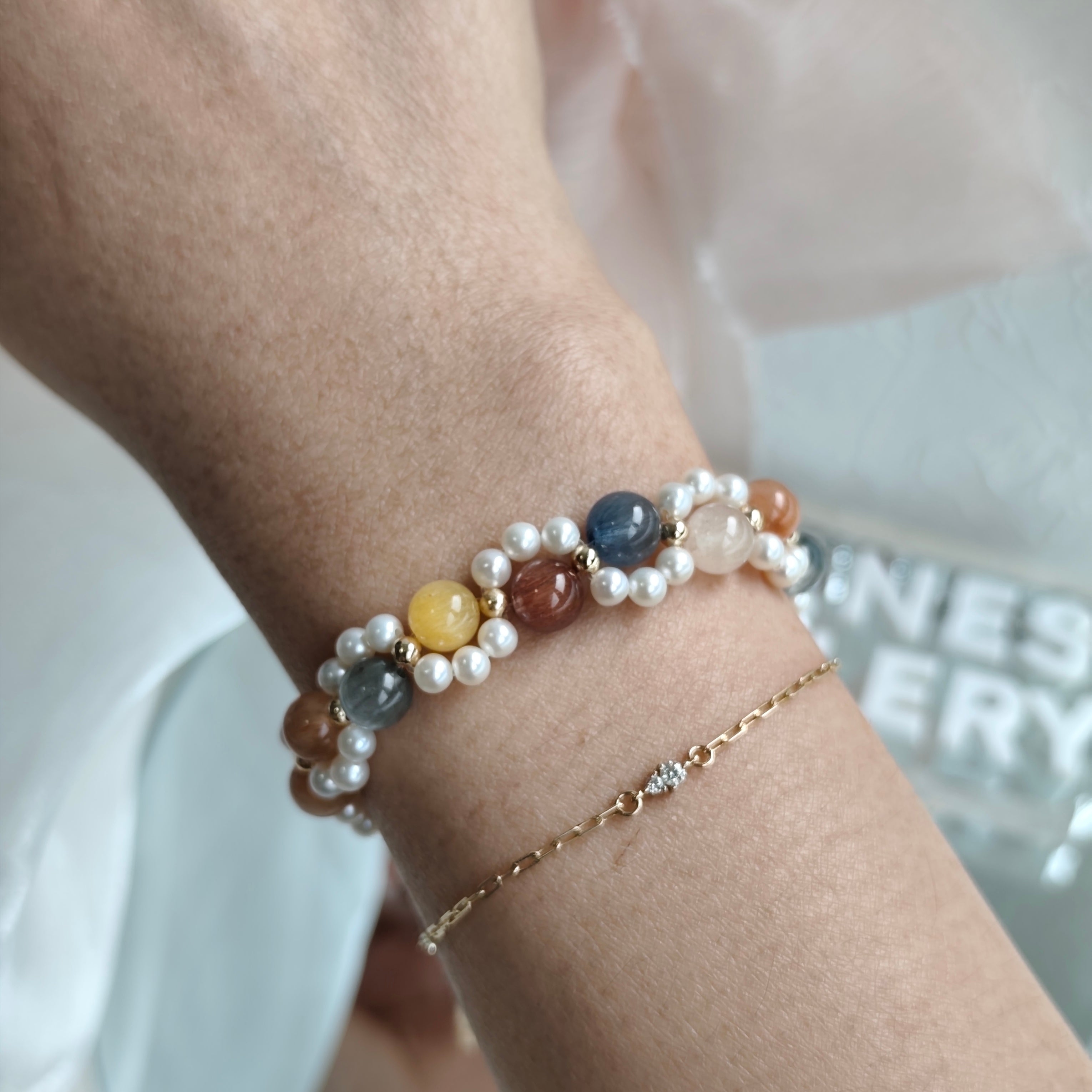 (4.0) Neko Series Rabbit Hair Bracelet 3-in-1 Mechanism 14K Gold