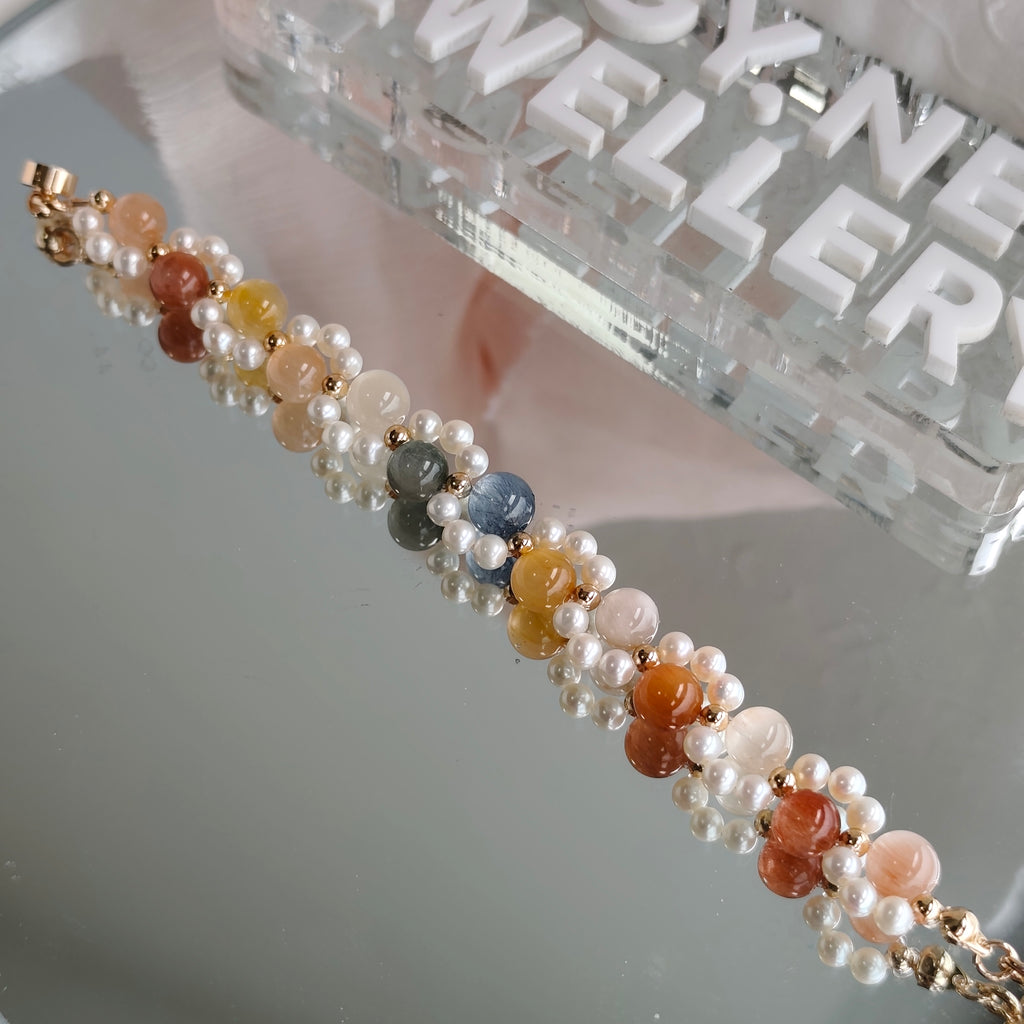 (5.0) Neko Series Rabbit Hair Bracelet 3-in-1 Mechanism 14K Gold