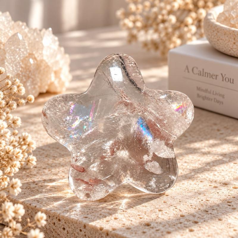 Pink Azeztulite Star Home Decor Display