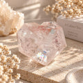 Pink Azeztulite Heart Decor Display