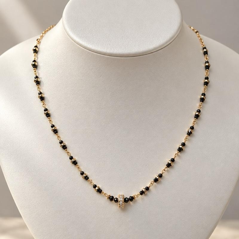 ENTWINE Necklace | Black Spinel, Garnet, Blue Apatite